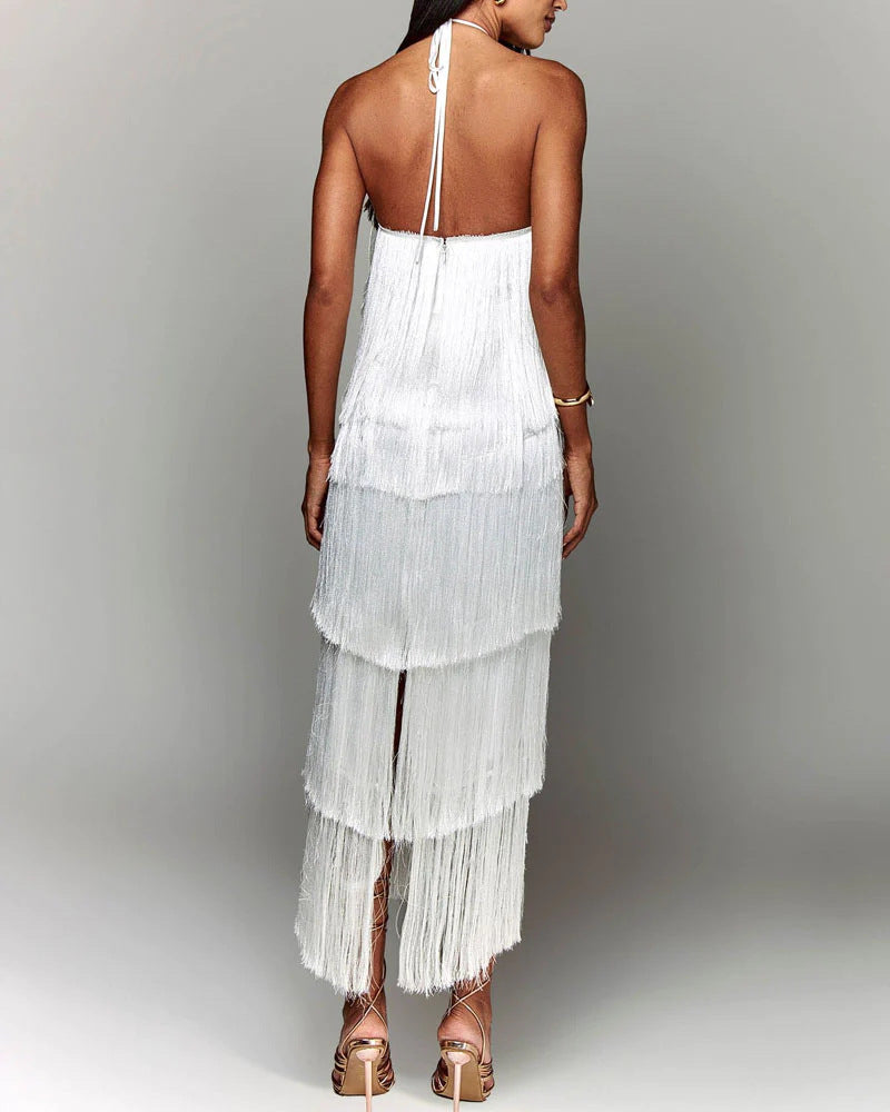 Susan™ Vestido elegante com borlas