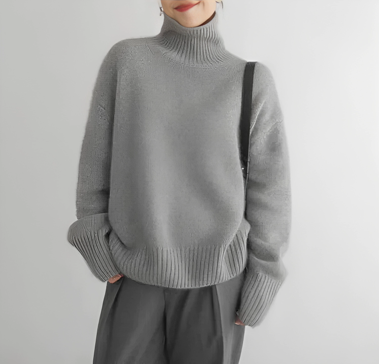Sophia™ Suéter de cashmere com gola alta