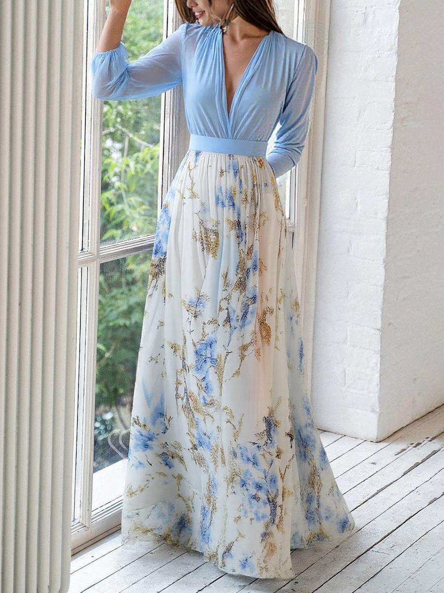 Tess™ | Vestido Longo com Estampa Floral