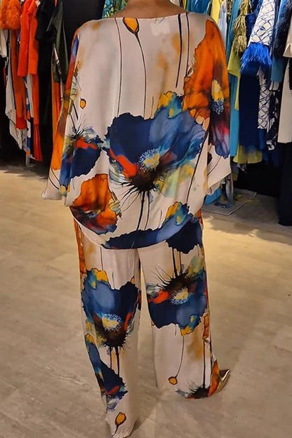 Silvia™ – Conjunto de duas peças com estampa elegante