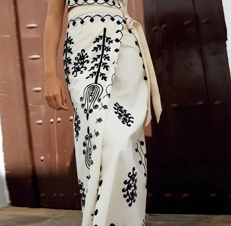 Melissa™ – Conjunto de Top e Saia Longa