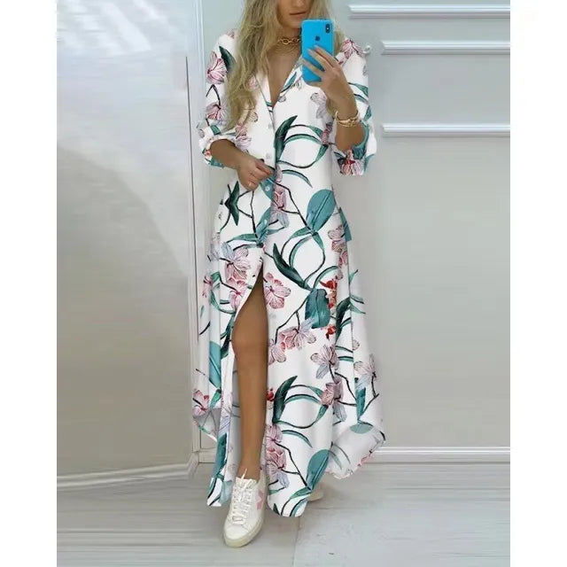 Vittoria™ Vestido de verão com estampa boêmia feminina