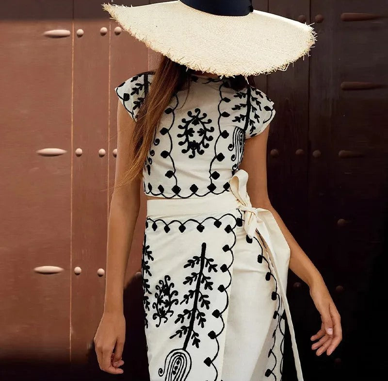 Melissa™ – Conjunto de Top e Saia Longa