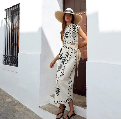 Melissa™ – Conjunto de Top e Saia Longa