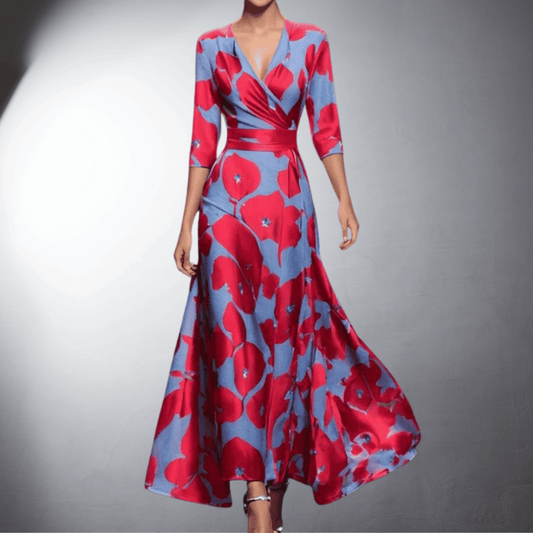 Núnzia™  Vestido de noite elegante com charme floral