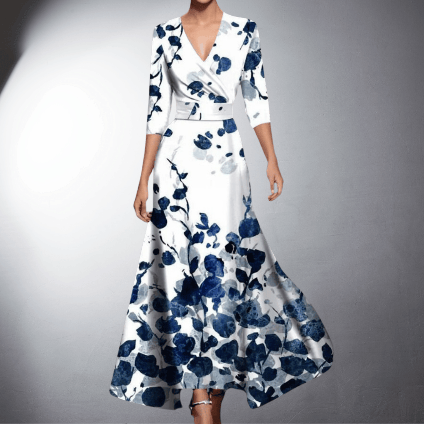 Núnzia™  Vestido de noite elegante com charme floral