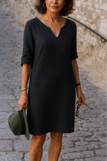 Ria™ | Vestido Elegante com Decote em V