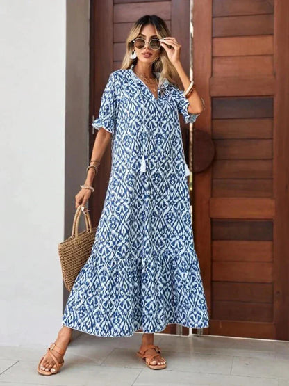 Vestido longo fluido com estampa floral Felicia™