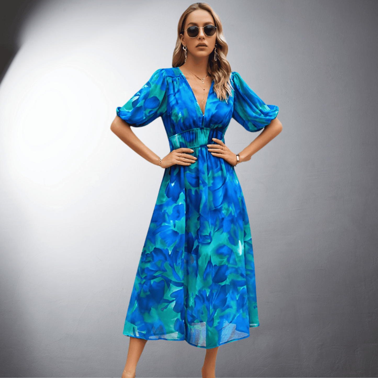 Maristella™  Vestido de verão feito de tecido orgânico de alta qualidade
