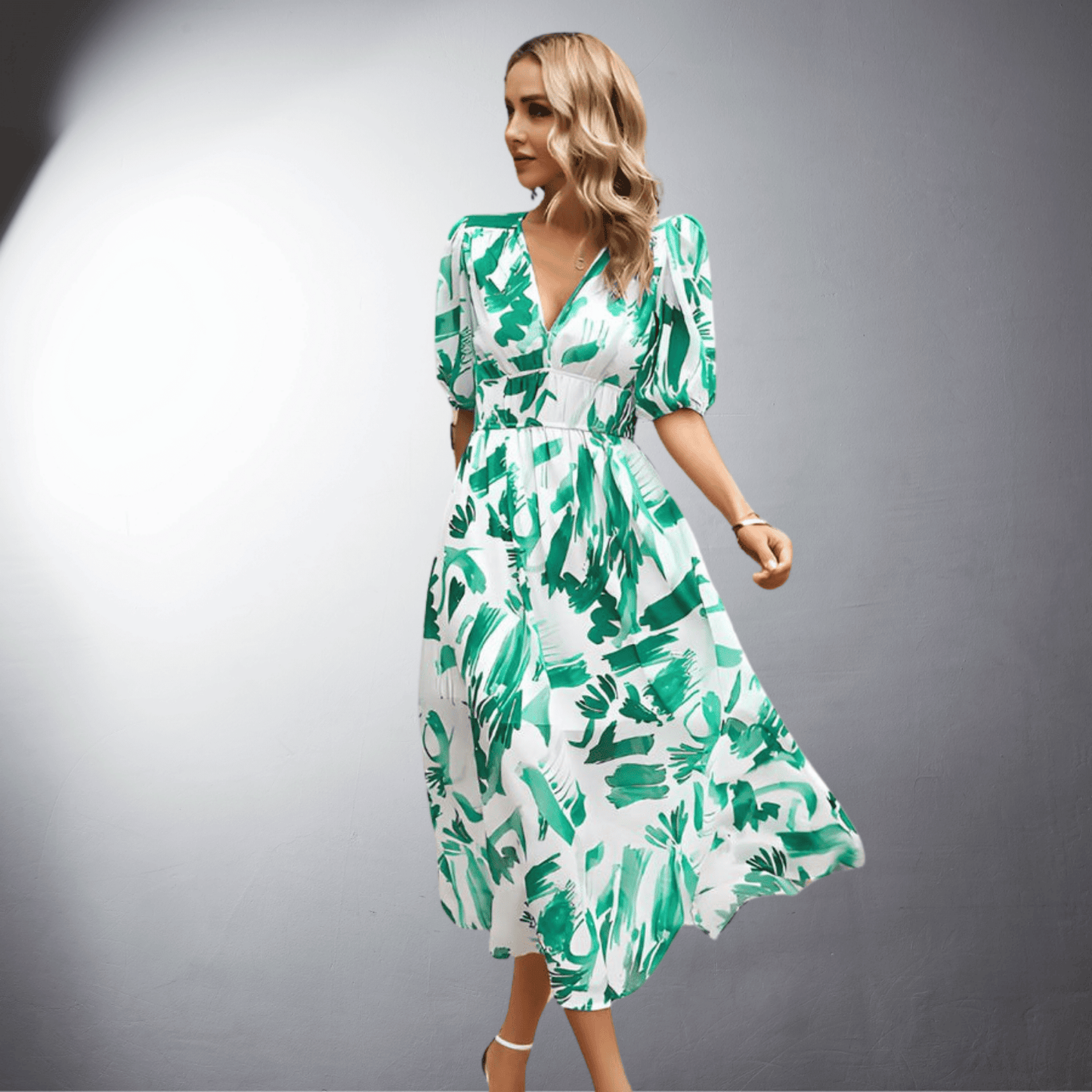 Maristella™  Vestido de verão feito de tecido orgânico de alta qualidade
