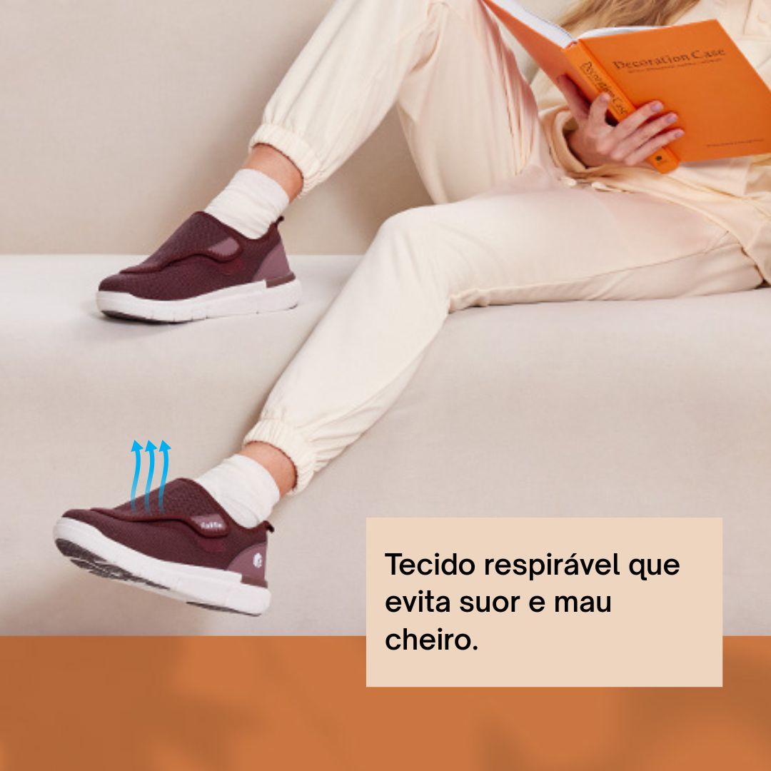 Fitville™ Calçados ortopédicos para pés inchados e diabéticos