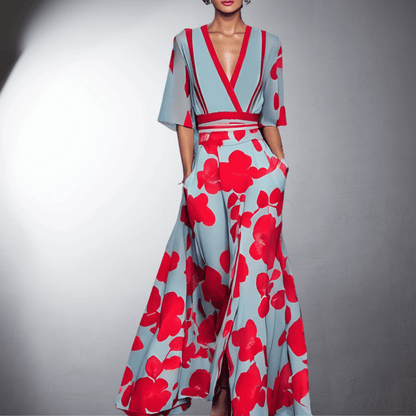 Pierina™ Elegante vestido floral feito à mão
