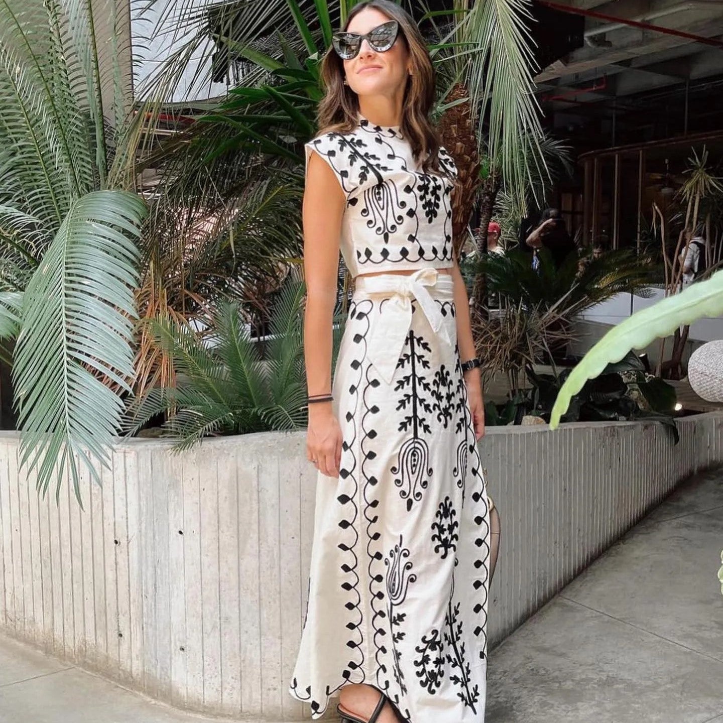 Melissa™ – Conjunto de Top e Saia Longa