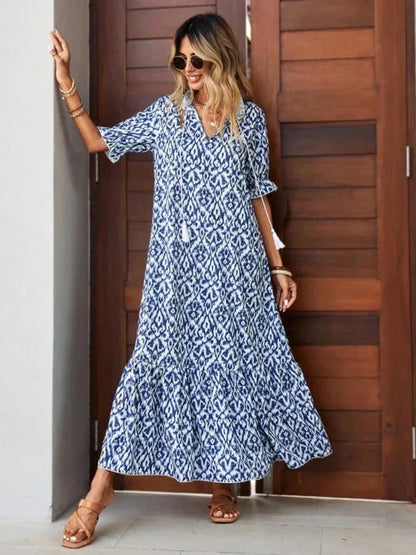 Vestido longo fluido com estampa floral Felicia™