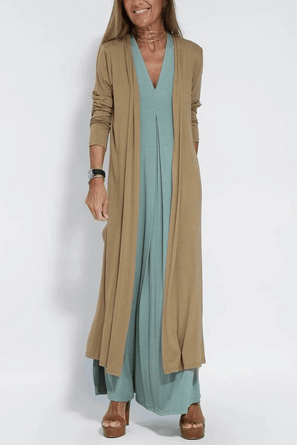 Belle™ Vestido longo elegante feminino com kimono
