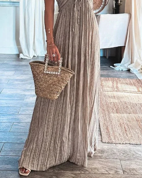 Judith™ Vestido plissado sem mangas