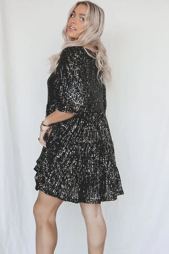 Vestido Glamouroso de Lantejoulas Antonella™
