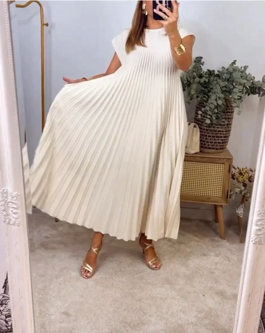 Vestido Paola™ com manga plissada