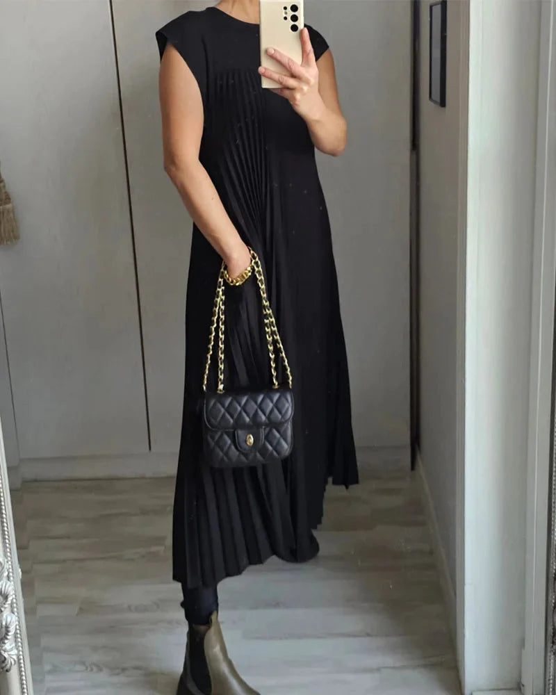 Vestido Paola™ com manga plissada