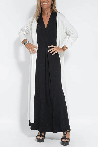 Belle™ Vestido longo elegante feminino com kimono