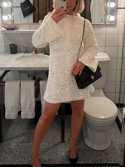 Vestido Elaiza™ Brilhante com Laço