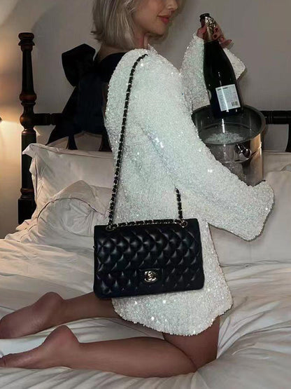 Vestido Elaiza™ Brilhante com Laço