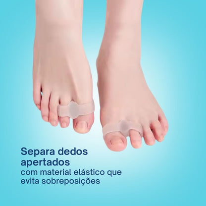 Divisórias de silicone ultramacias para os dedos