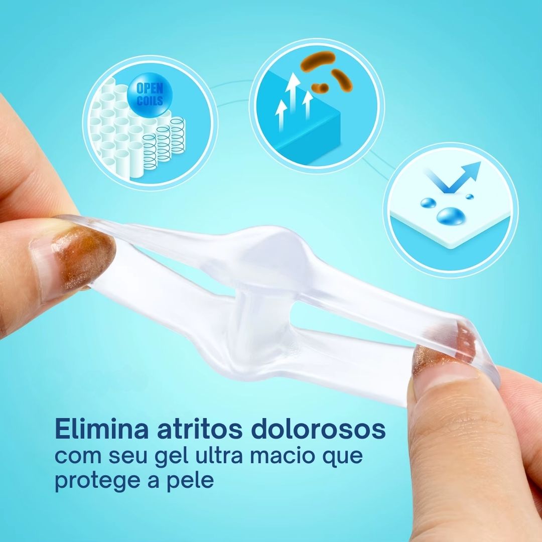 Divisórias de silicone ultramacias para os dedos