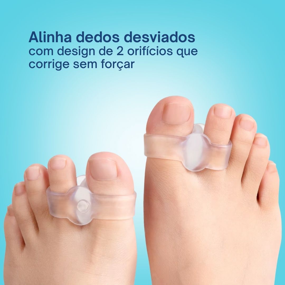 Divisórias de silicone ultramacias para os dedos