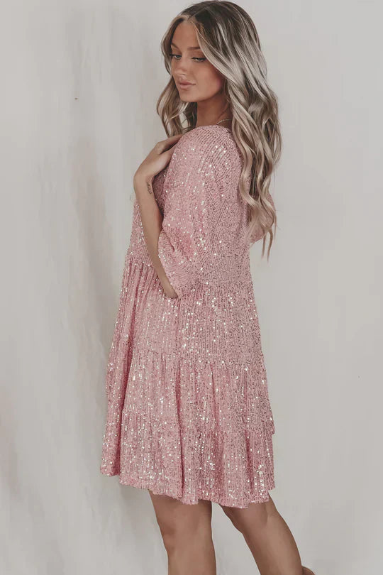 Vestido Glamouroso de Lantejoulas Antonella™