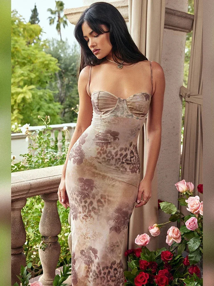 Vestido com estampa de leopardo Leah™