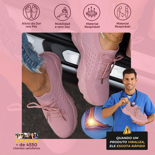 New Fashion™ Tênis Ortopédicos Femininos