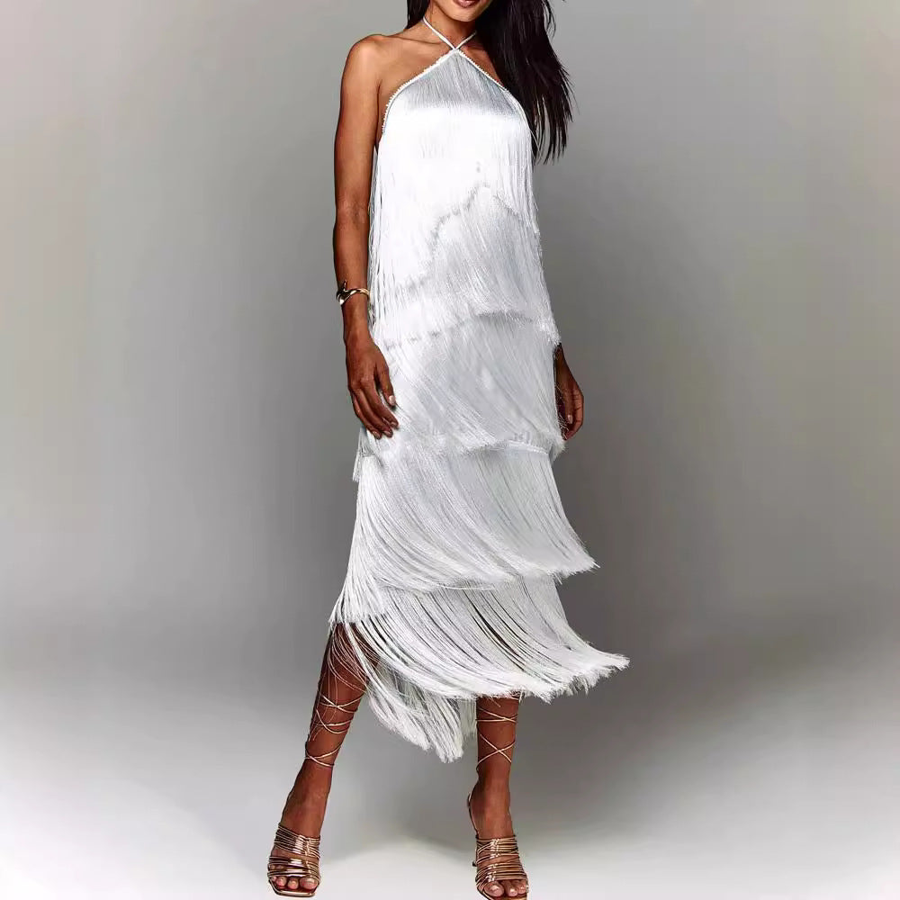 Susan™ Vestido elegante com borlas
