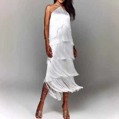 Susan™ Vestido elegante com borlas