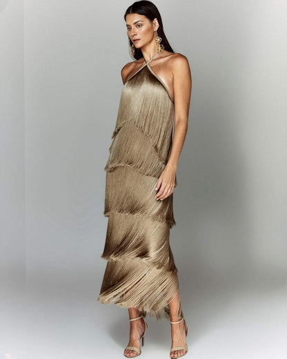 Susan™ Vestido elegante com borlas