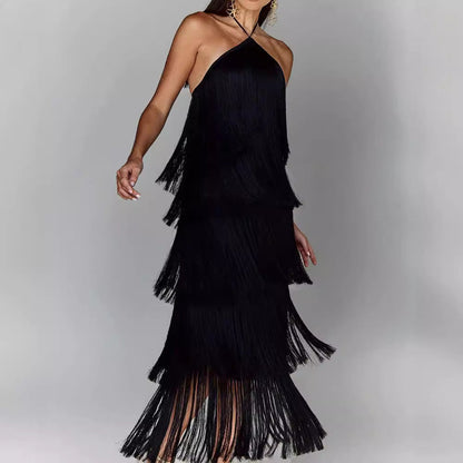 Susan™ Vestido elegante com borlas