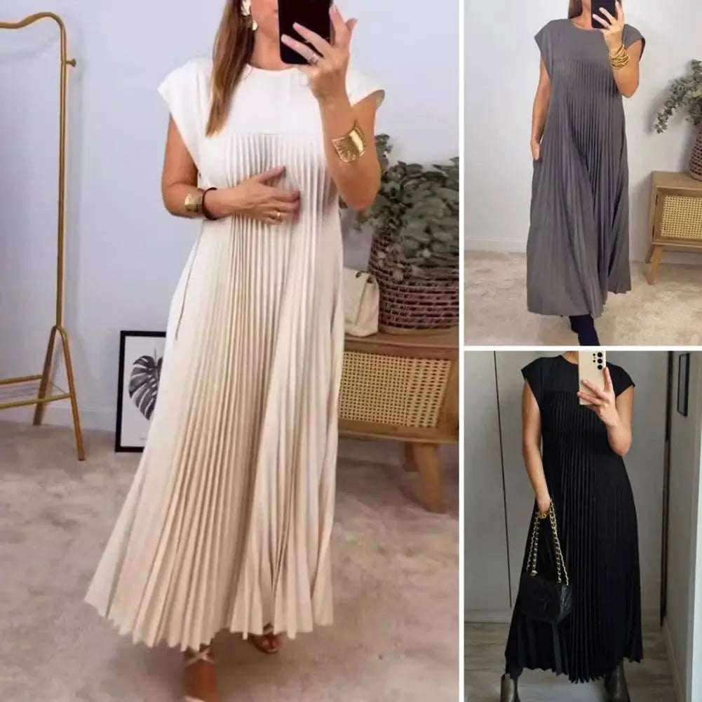 Vestido Paola™ com manga plissada