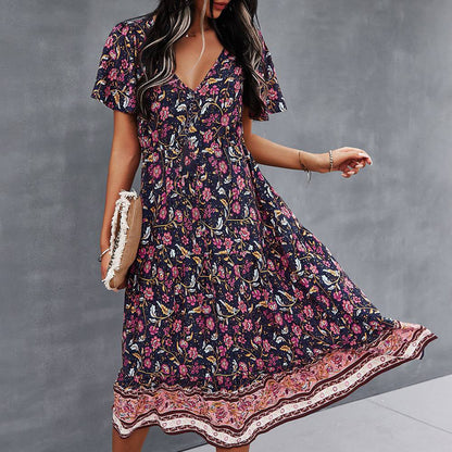 Manon™ Vestido boêmio com estampa floral
