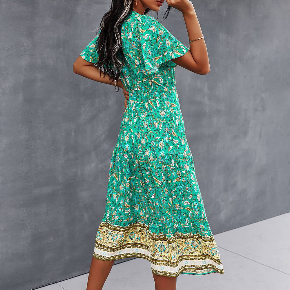 Manon™ Vestido boêmio com estampa floral