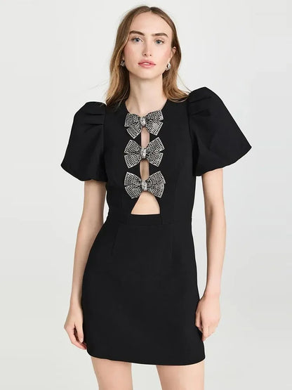 Vestido curto Libi™ com detalhes de coração