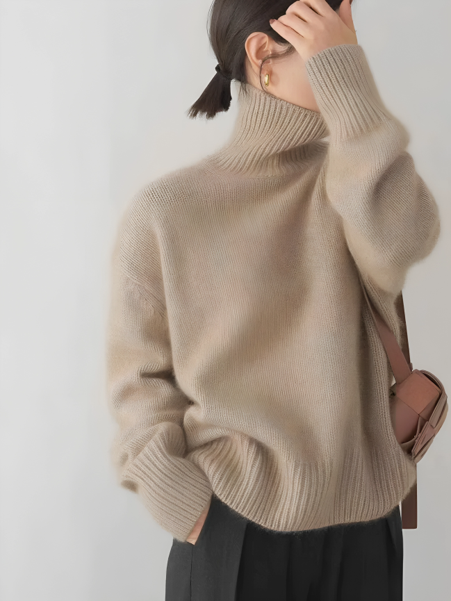 Sophia™ Suéter de cashmere com gola alta