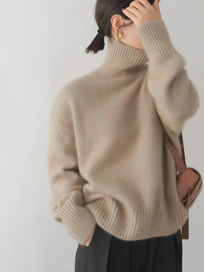 Sophia™ Suéter de cashmere com gola alta