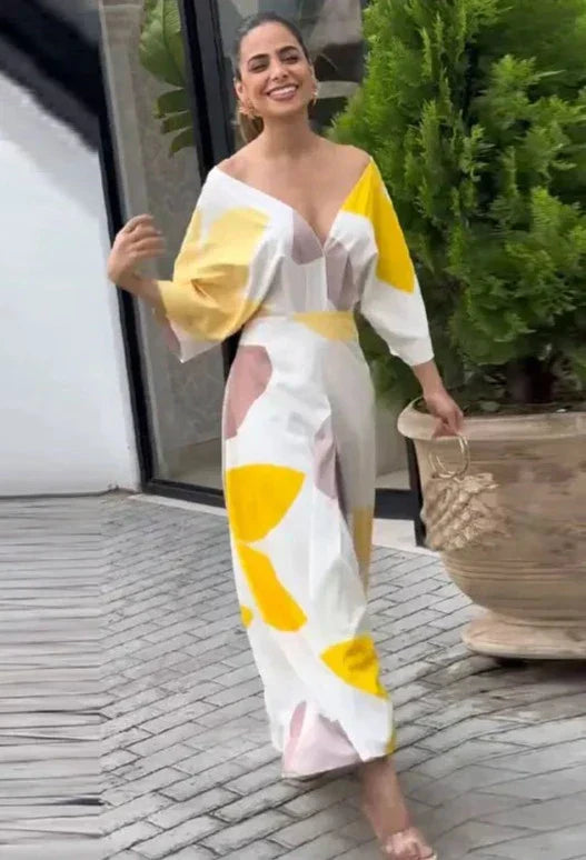 Juli™ Vestido elegante com decote em V