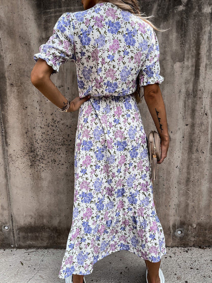 Elly™ Vestido feminino com estampa floral