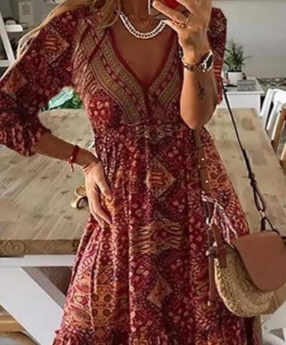 Laurence™ Vestido longo feminino primavera/verão
