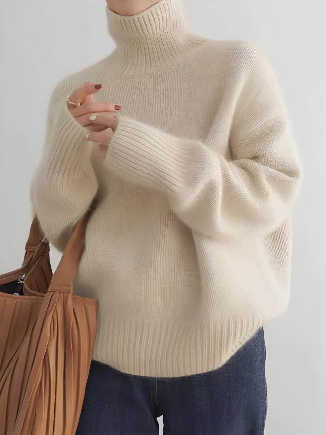 Sophia™ Suéter de cashmere com gola alta