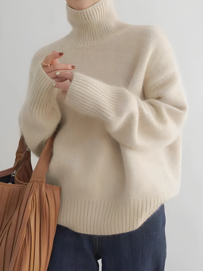 Sophia™ Suéter de cashmere com gola alta