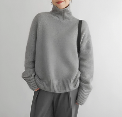 Sophia™ Suéter de cashmere com gola alta