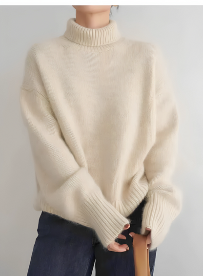 Sophia™ Suéter de cashmere com gola alta