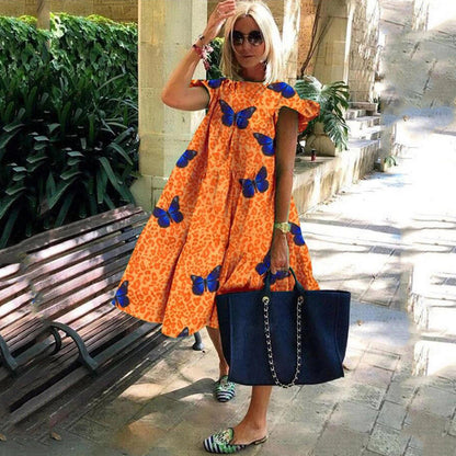 Louna™  Vestido longo estampado elegante